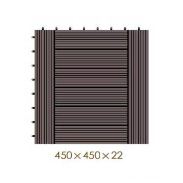 450*450*22mm WPC Outdoor DIY Decking, 100% Recycled WPC DIY Board, Waterproof and Fireproof DIY Composite Decking